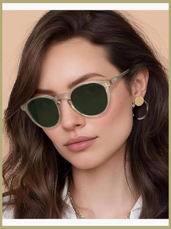 Acetate Frame Polarized Sunglasses UV Protection Retro Style main image 5